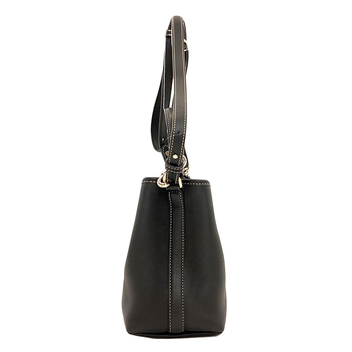 Gucci Long Shoulder Small Bucket Bag 2-Way Calf — view 3