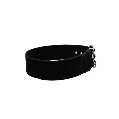 Chanel Belt Velvet Velour 65/26 Black Gold — view 4