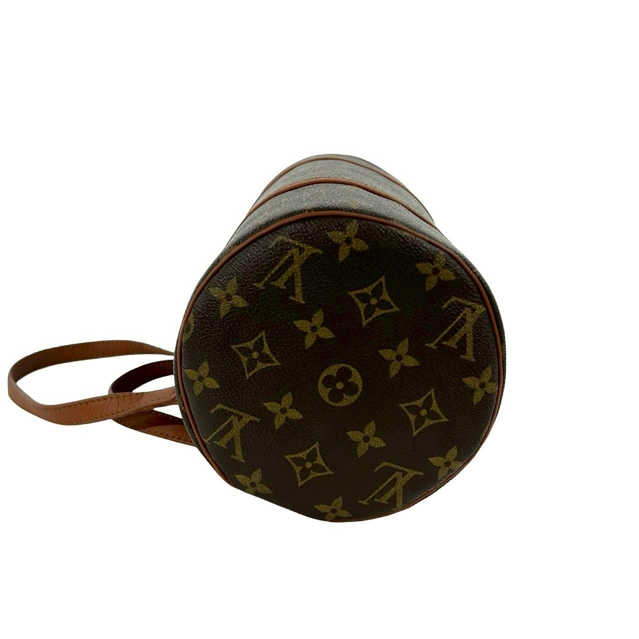 Louis Vuitton Vintage Papillon 30 Monogram Leather Mini Boston Bag Brown — view 5