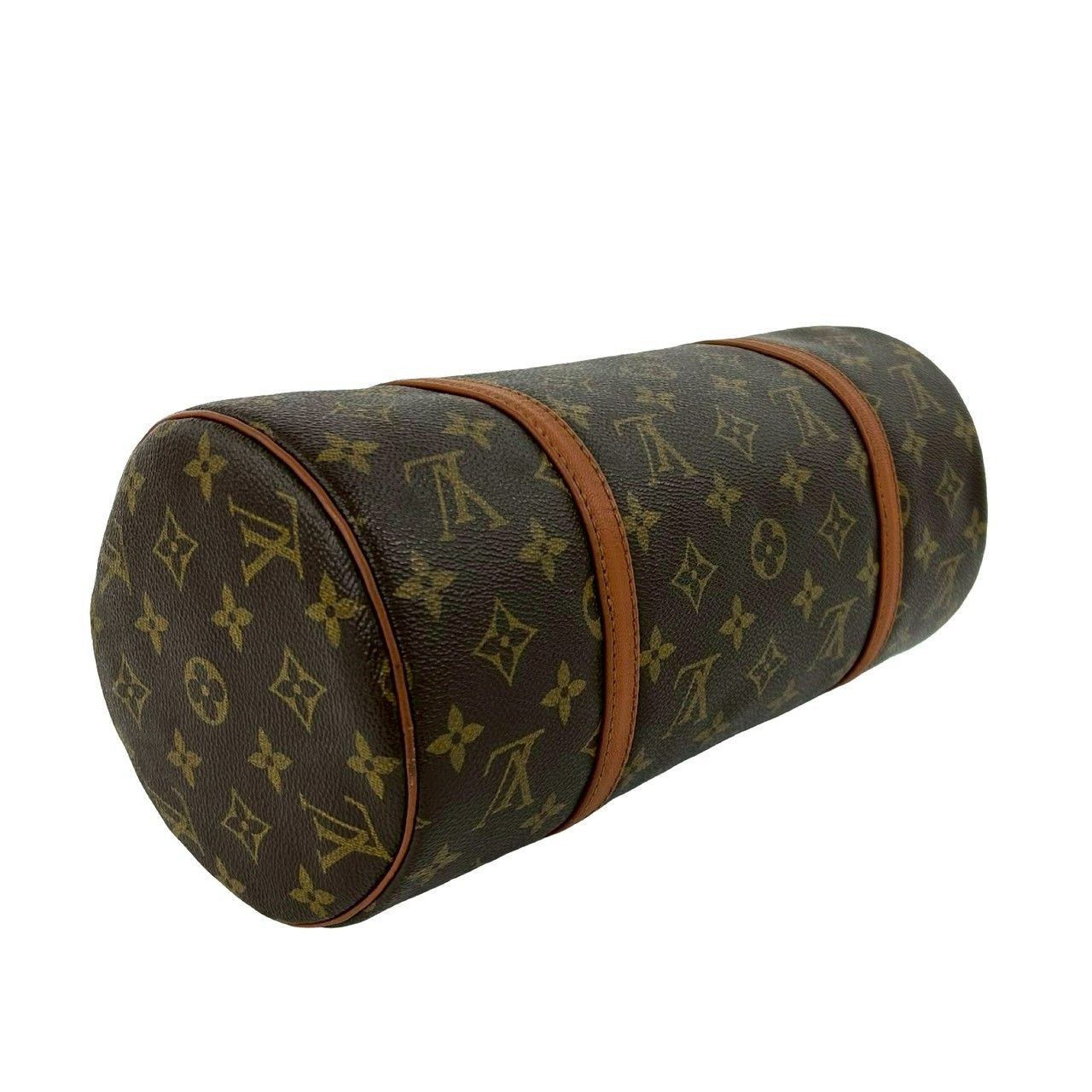 Louis Vuitton Vintage Papillon 30 Monogram Leather Mini Boston Bag Brown — view 7