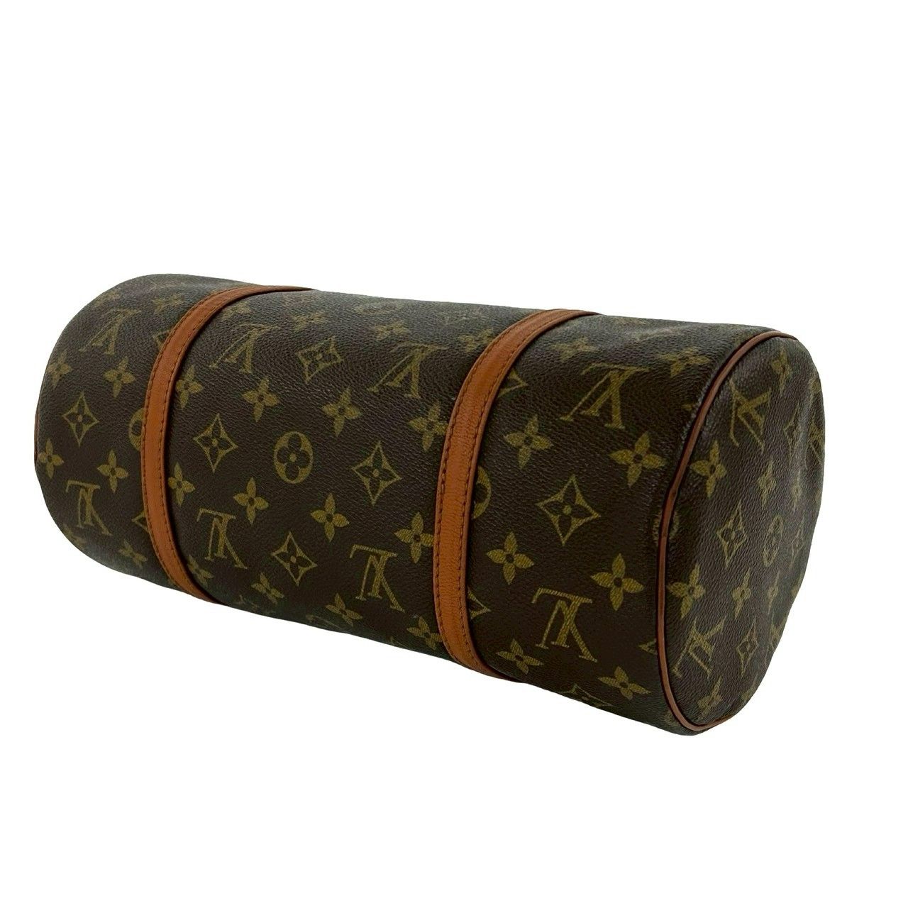 Louis Vuitton Vintage Papillon 30 Monogram Leather Mini Boston Bag Brown — view 8