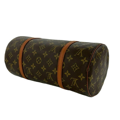 Louis Vuitton Vintage Papillon 30 Monogram Leather Mini Boston Bag Brown — view 8