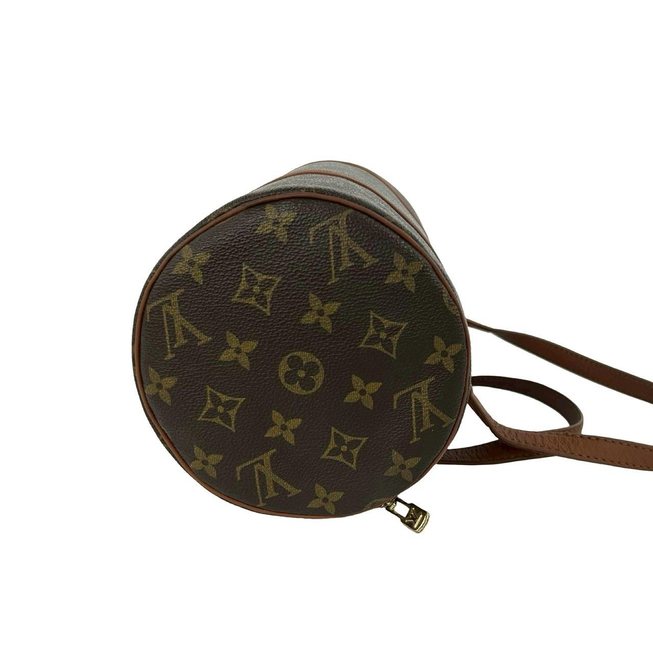 Louis Vuitton Vintage Papillon 30 Monogram Leather Mini Boston Bag Brown — view 6