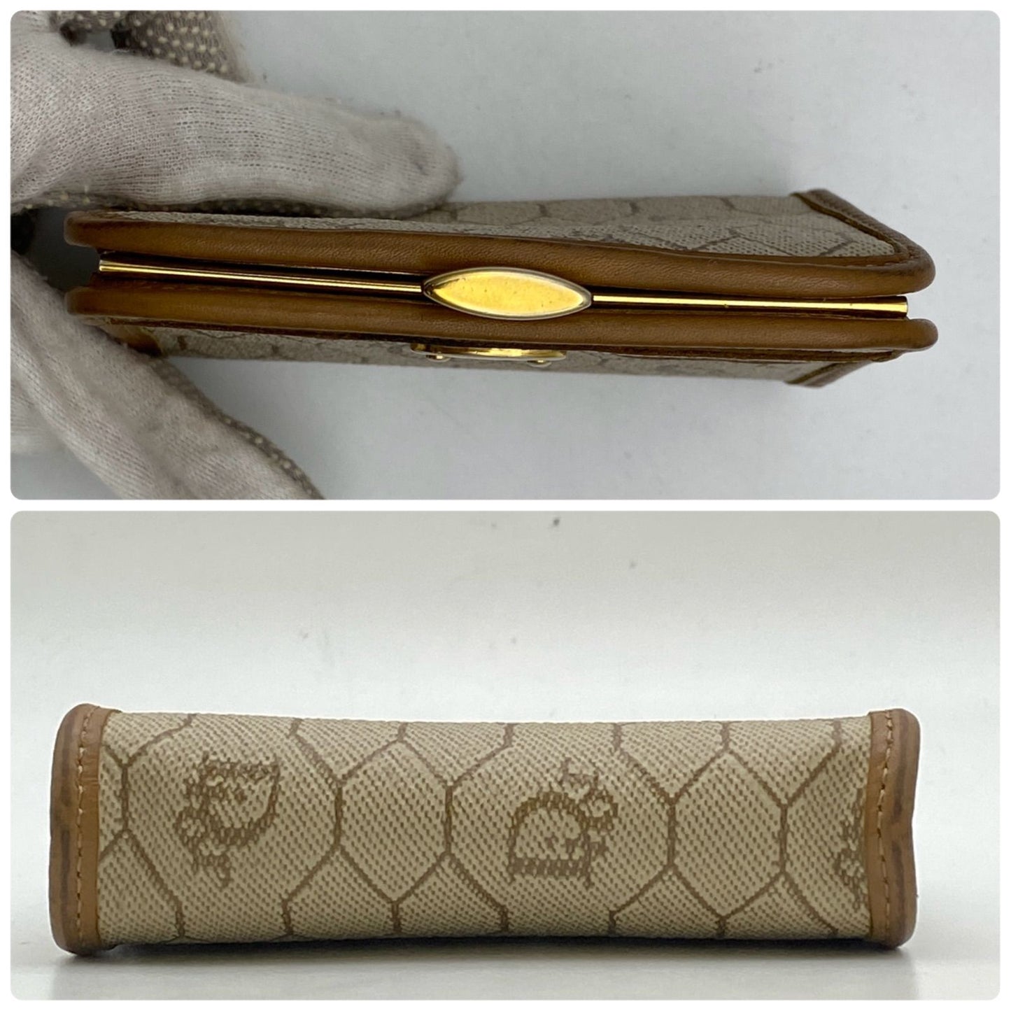 Dior Wallet Coin Case Kiss Lock Trotter — view 5