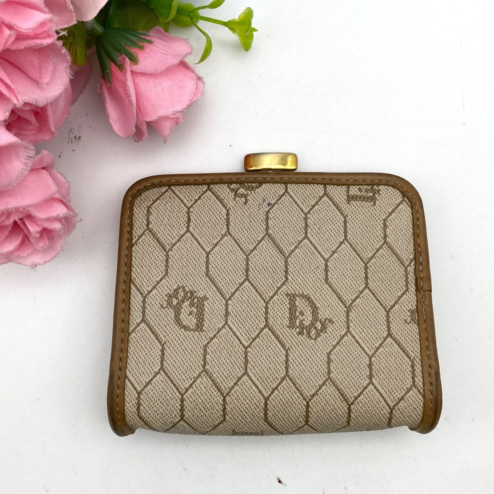 Dior Wallet Coin Case Kiss Lock Trotter — view 3