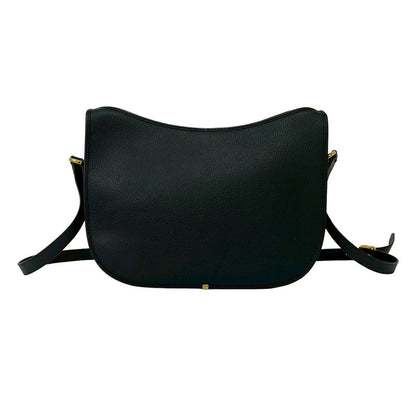 Gucci Vintage GG Logo Leather Shoulder Bag Pochette Crossbody Black — view 3