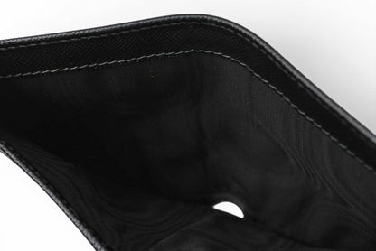 Prada Wallet Billfold Card Case Bifold Folding Saffiano Leather Black — view 6