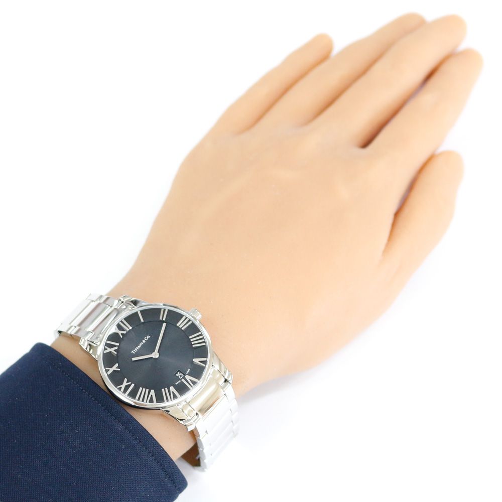 Tiffany & Co Atlas Dome Watch Stainless Steel Quartz — view 2