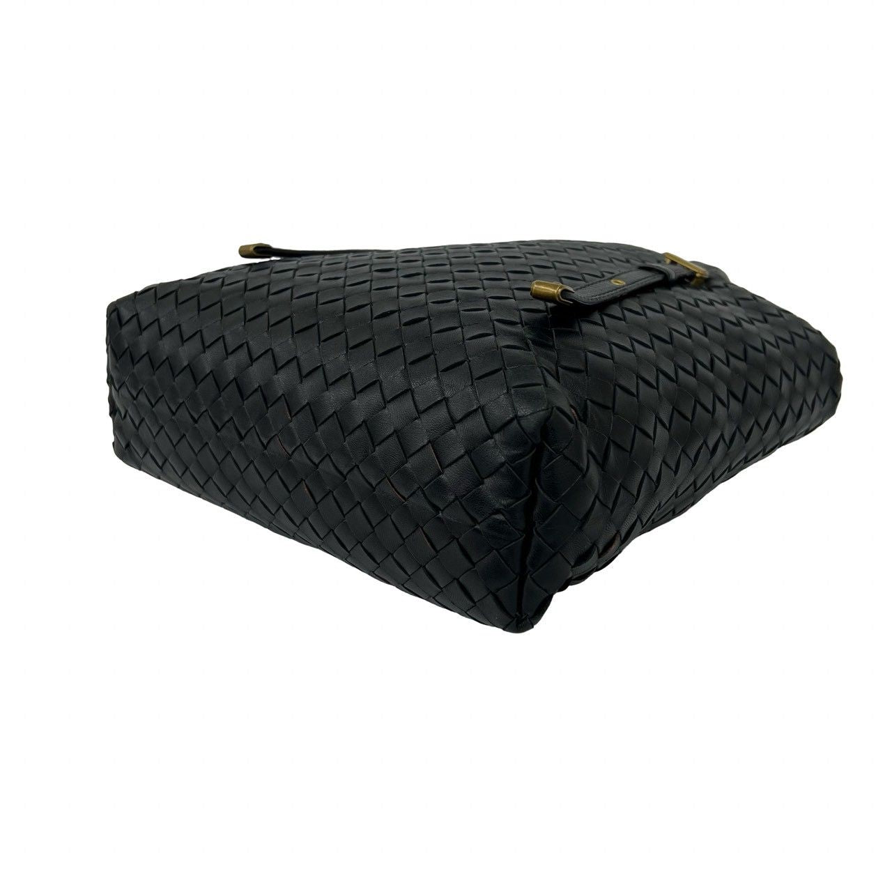 Bottega Veneta Intrecciato Leather Handbag Mini Tote Black — view 8