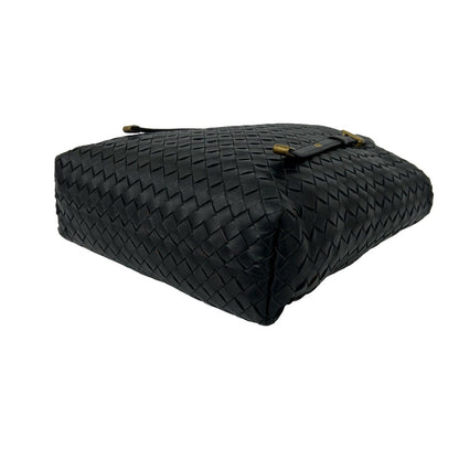 Bottega Veneta Intrecciato Leather Handbag Mini Tote Black — view 8
