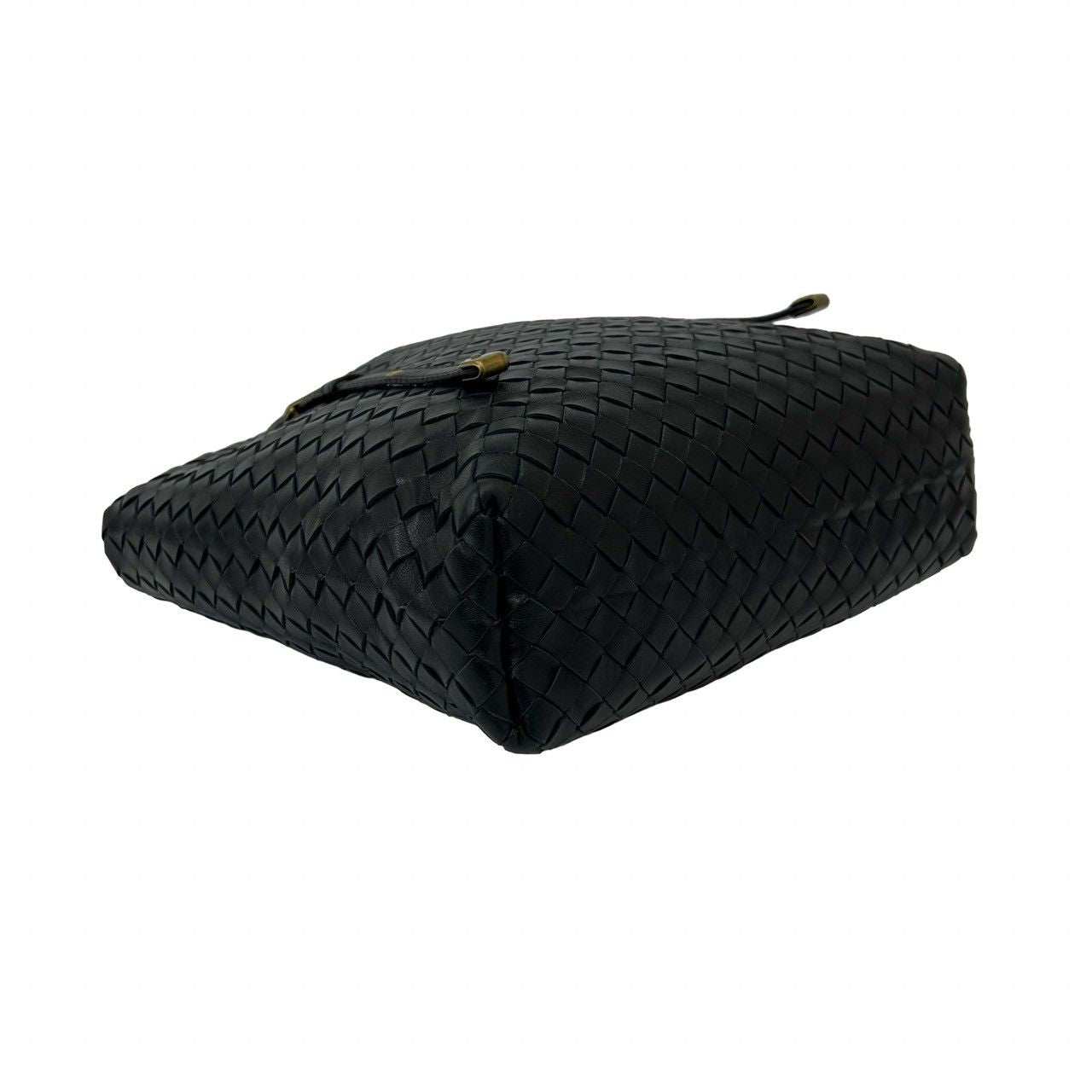 Bottega Veneta Intrecciato Leather Handbag Mini Tote Black — view 7