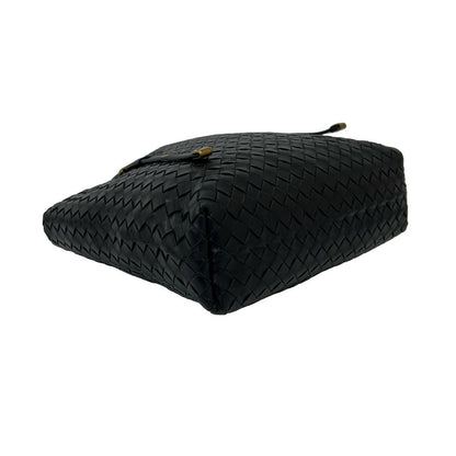 Bottega Veneta Intrecciato Leather Handbag Mini Tote Black — view 7