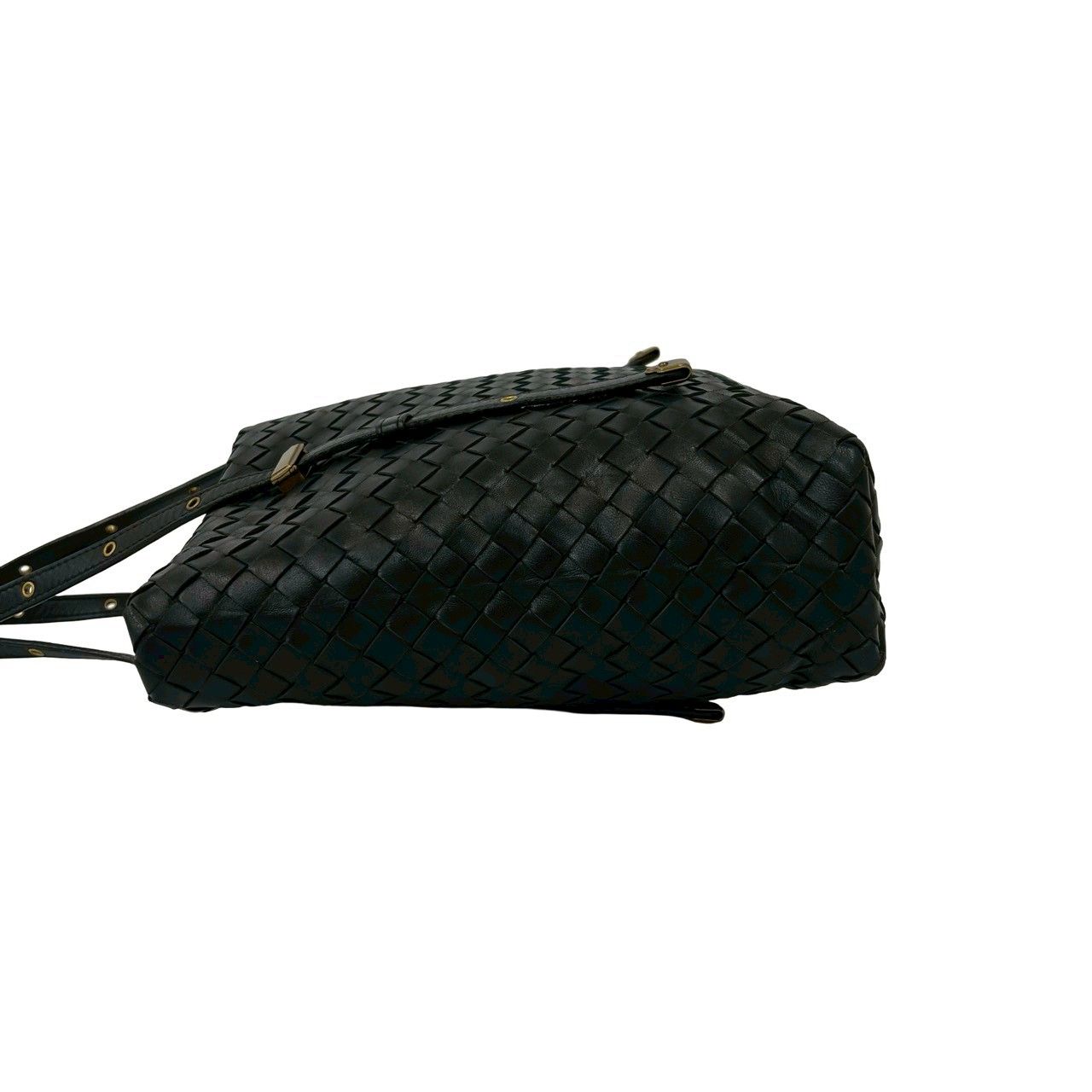 Bottega Veneta Intrecciato Leather Handbag Mini Tote Black — view 5