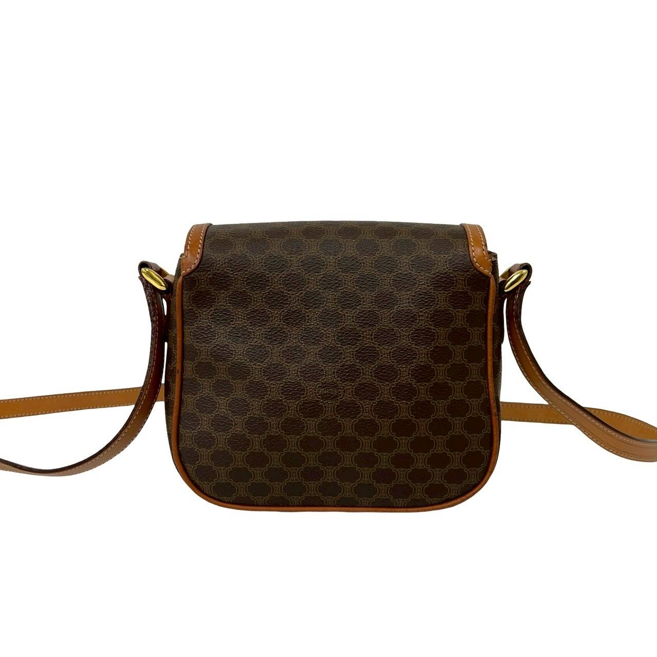 Celine Vintage Macadam Blason Triomphe Pattern Leather Mini Shoulder — view 3