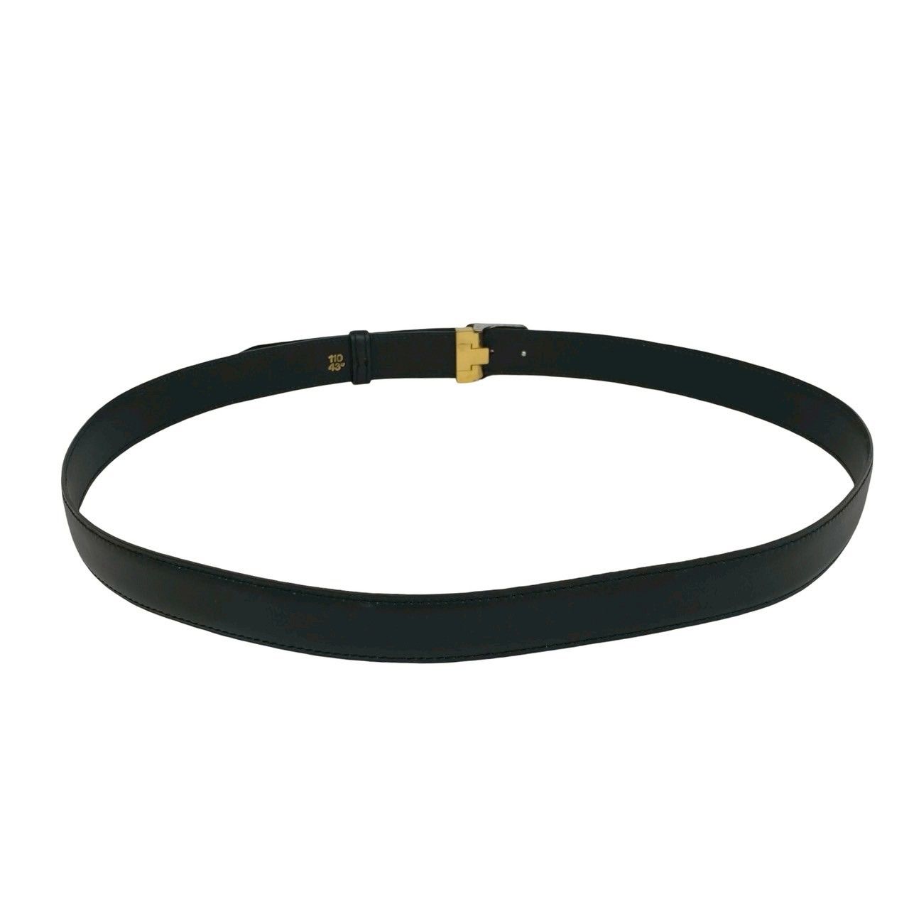 Cartier Must Line Logo Buckle Leather Belt Black — view 5