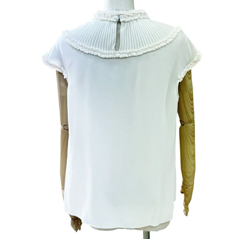 Fendi Blouse Silk Ivory — view 4