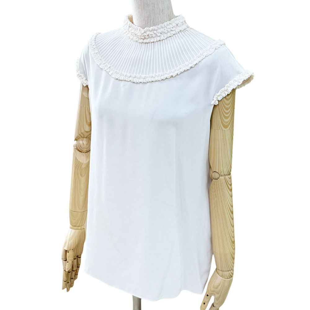 Fendi Blouse Silk Ivory — view 3