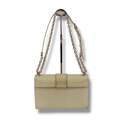 Dior 30 Montaigne 2-Way Chain Shoulder Bag Patent Leather Beige Cream CD Logo — view 3