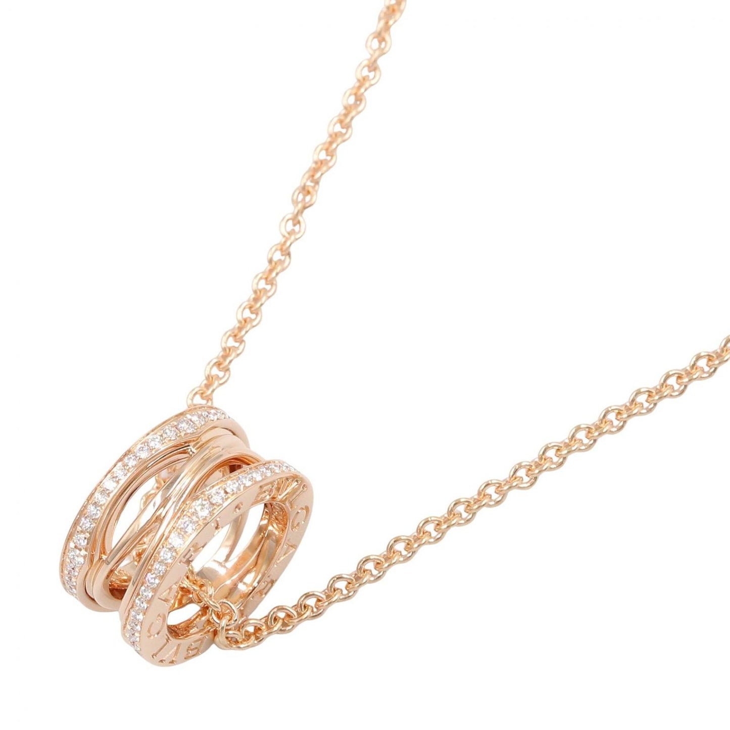Bvlgari Necklace B-zero One Legend Diamond Cm 18k Pink Gold