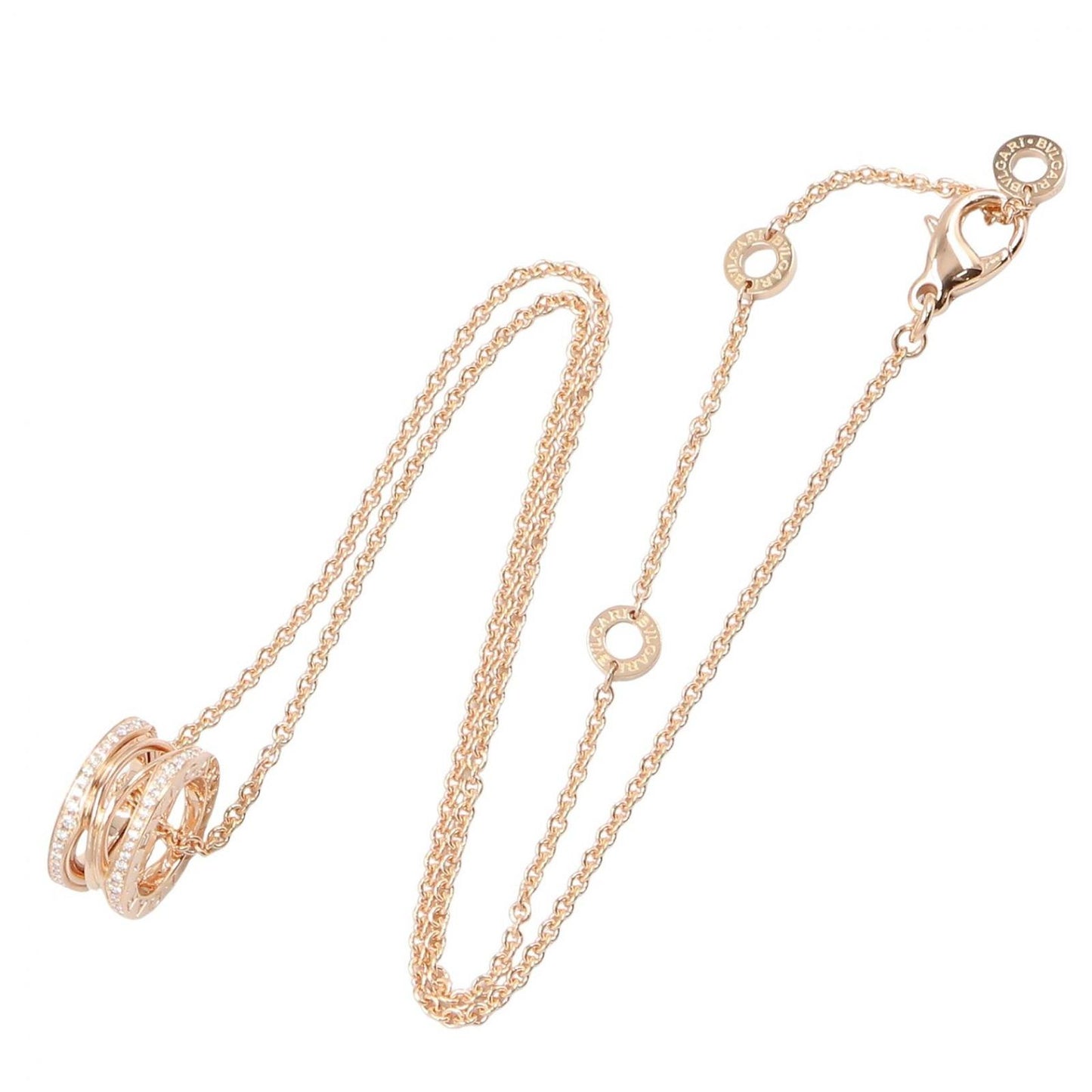 Bvlgari Necklace B-zero One Legend Diamond Cm 18k Pink Gold — view 2