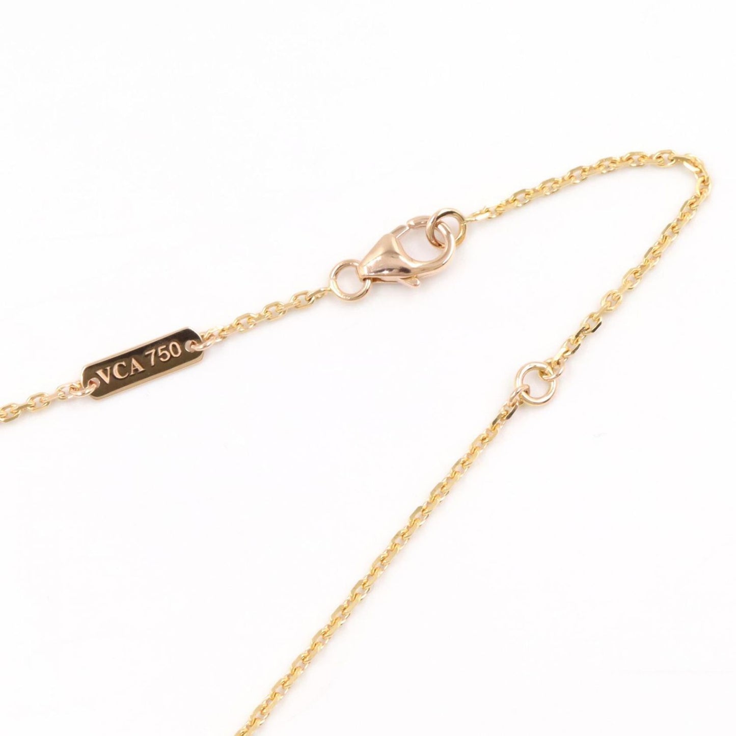 Van Cleef & Arpels Necklace Lucky Alhambra Mother of Pearl 37.5 42 cm 18k — view 3