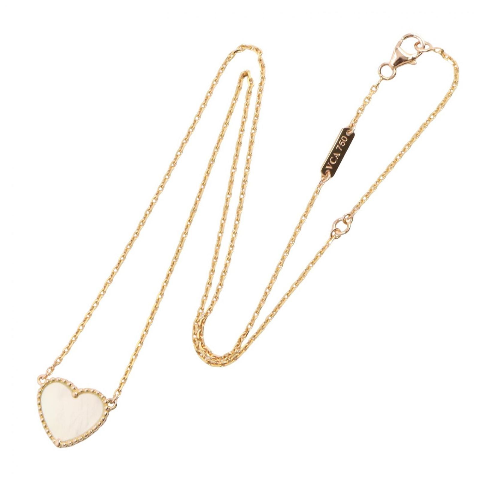 Van Cleef & Arpels Necklace Lucky Alhambra Mother of Pearl 37.5 42 cm 18k — view 2