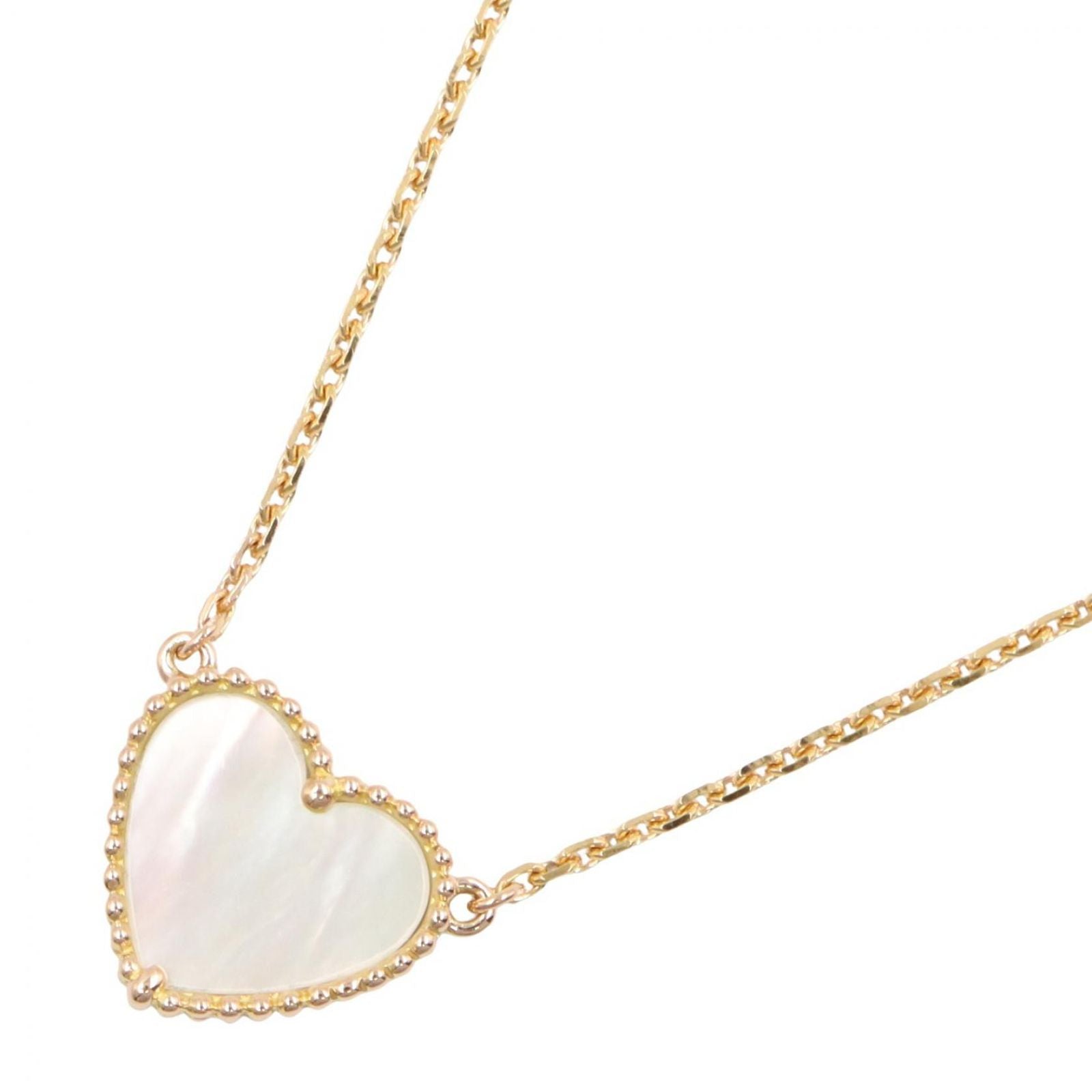 Van Cleef & Arpels Necklace Lucky Alhambra Mother of Pearl 37.5 42 cm 18k
