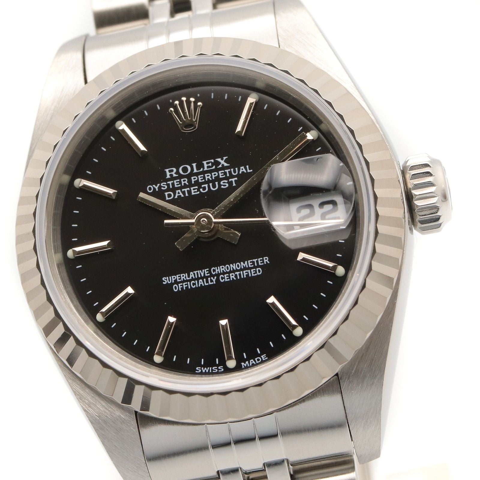 Rolex Datejust T Number BK BA 18k White Gold Stainless Steel — view 3