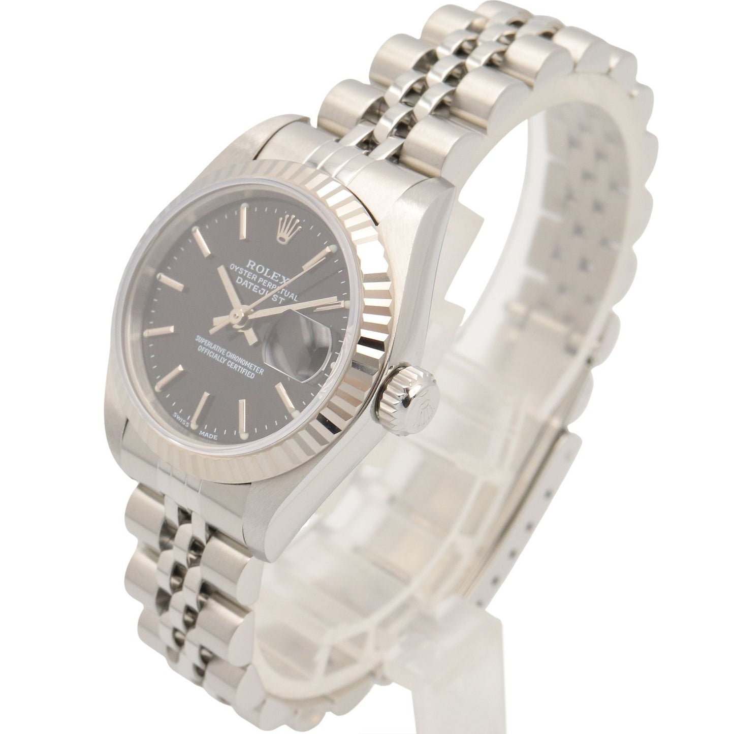 Rolex Datejust T Number BK BA 18k White Gold Stainless Steel — view 2