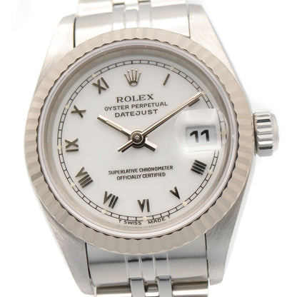 Rolex Datejust Number WH RO 18k White Gold Stainless Steel — view 3