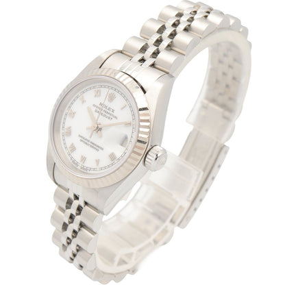 Rolex Datejust Number WH RO 18k White Gold Stainless Steel — view 2