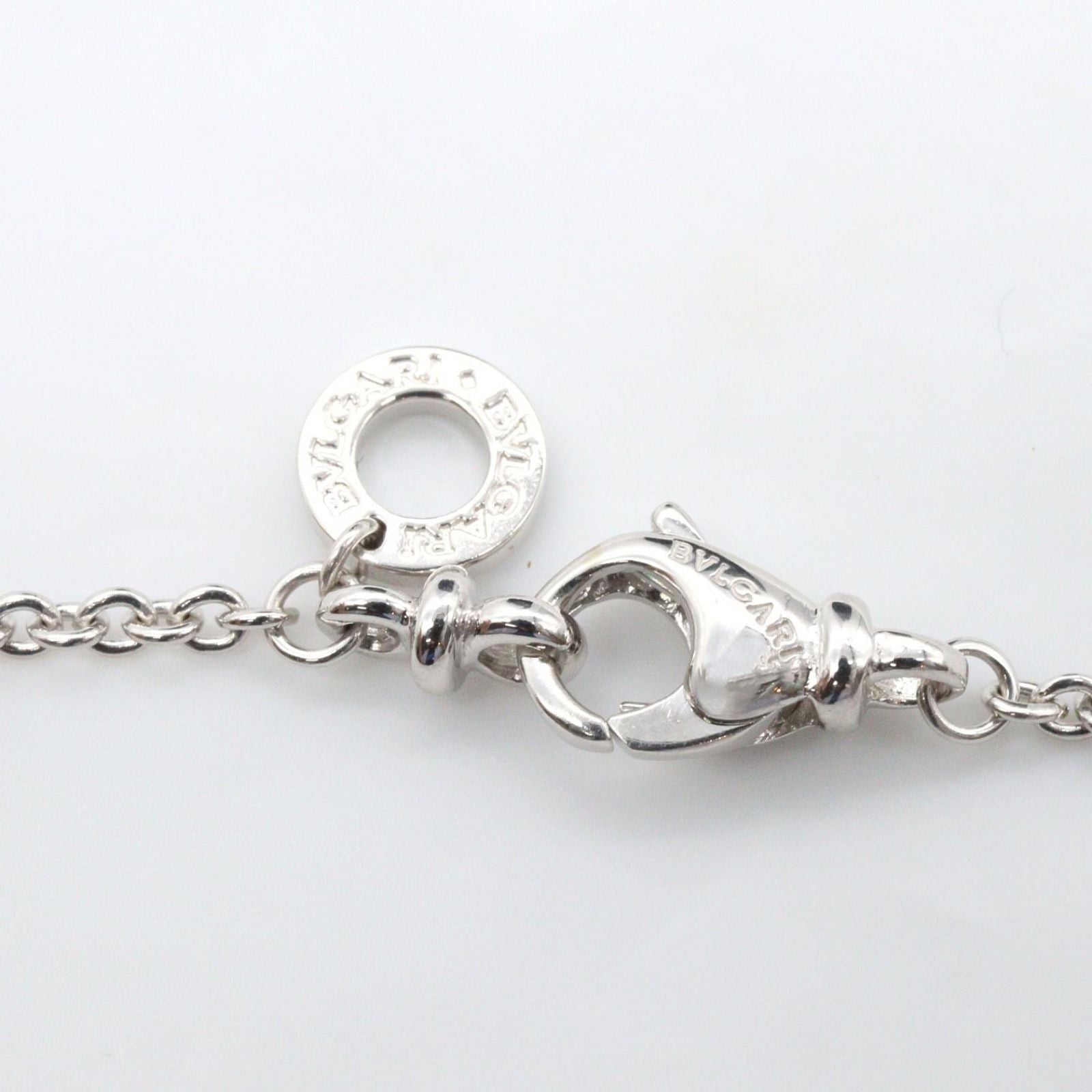 Bvlgari Necklace 40 cm 18k White Gold Diamond — view 3