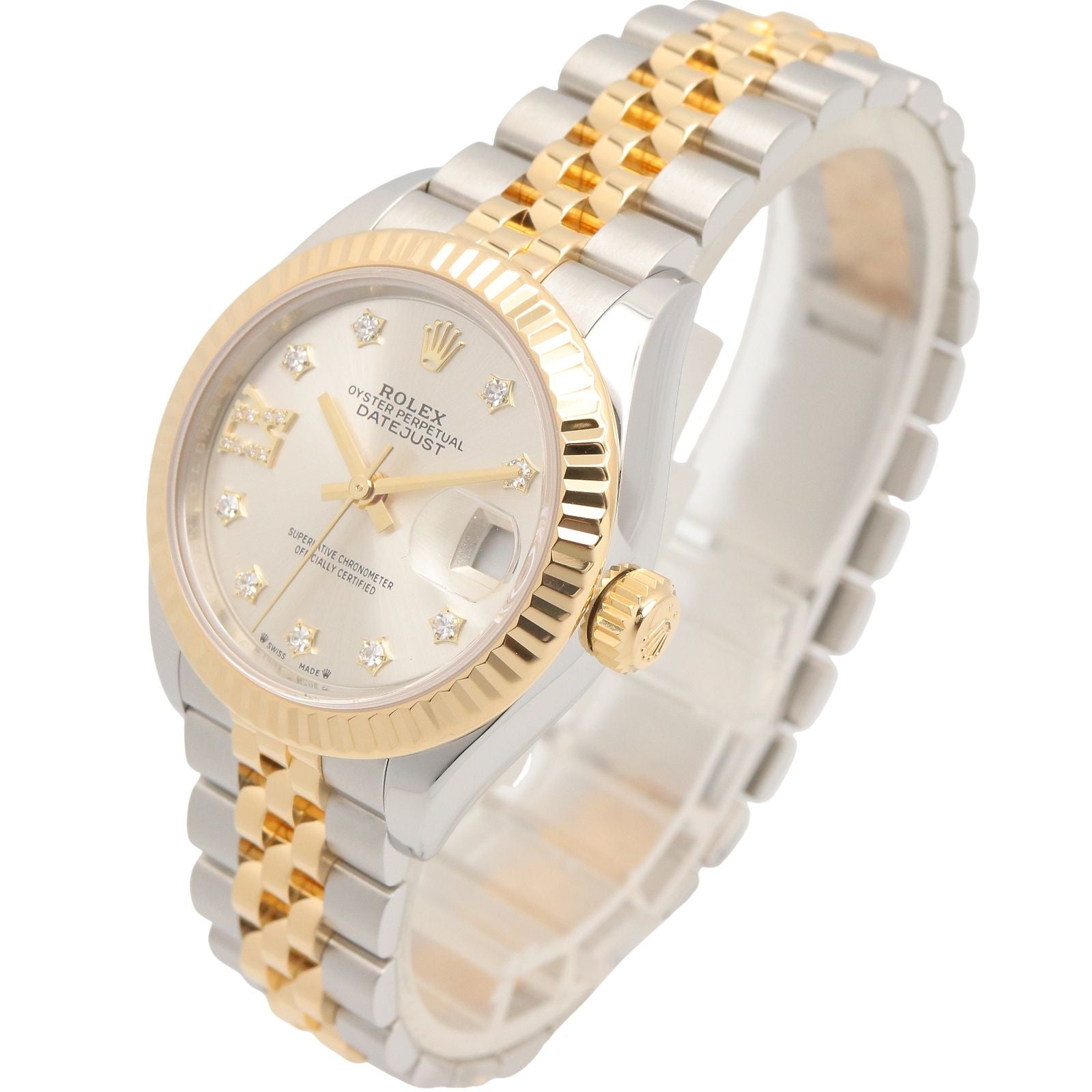 Rolex Watch Datejust 28 IX Diamond Sil 18k Stainless Steel — view 2