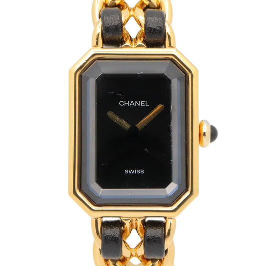 Chanel Watch Premiere M Black Leather