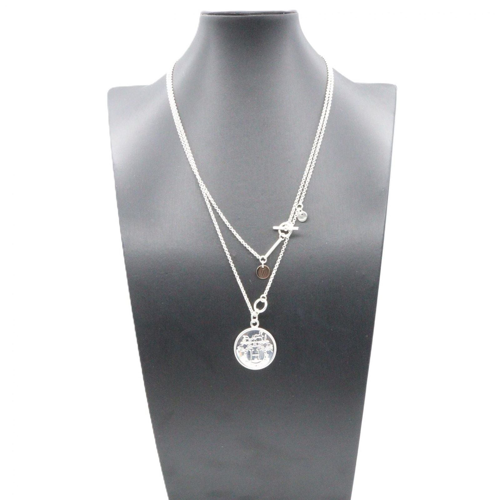 Hermes Necklace Exlibris 43.5 90 cm 18k Pink Gold 925 Sterling Silver — view 6