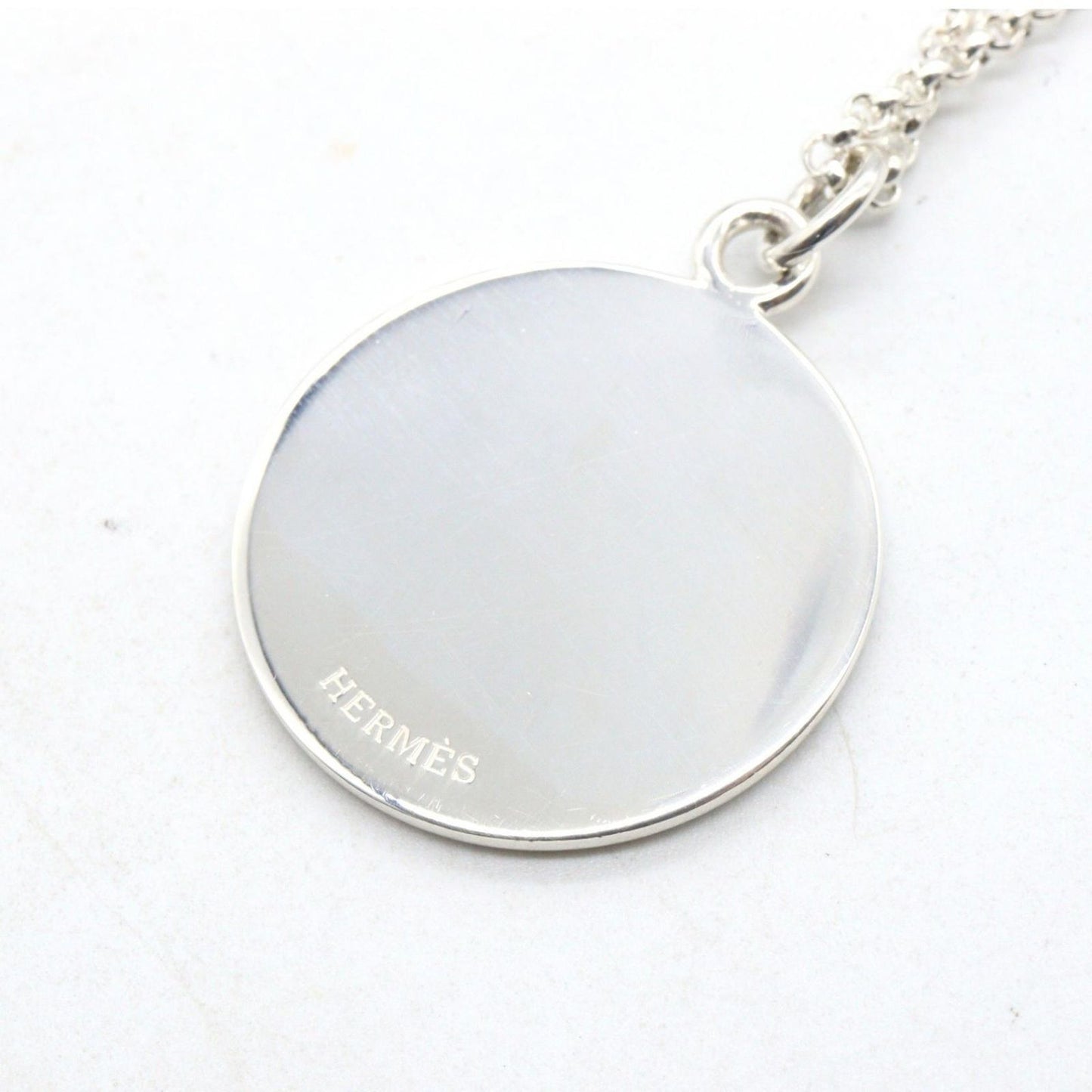 Hermes Necklace Exlibris 43.5 90 cm 18k Pink Gold 925 Sterling Silver — view 3