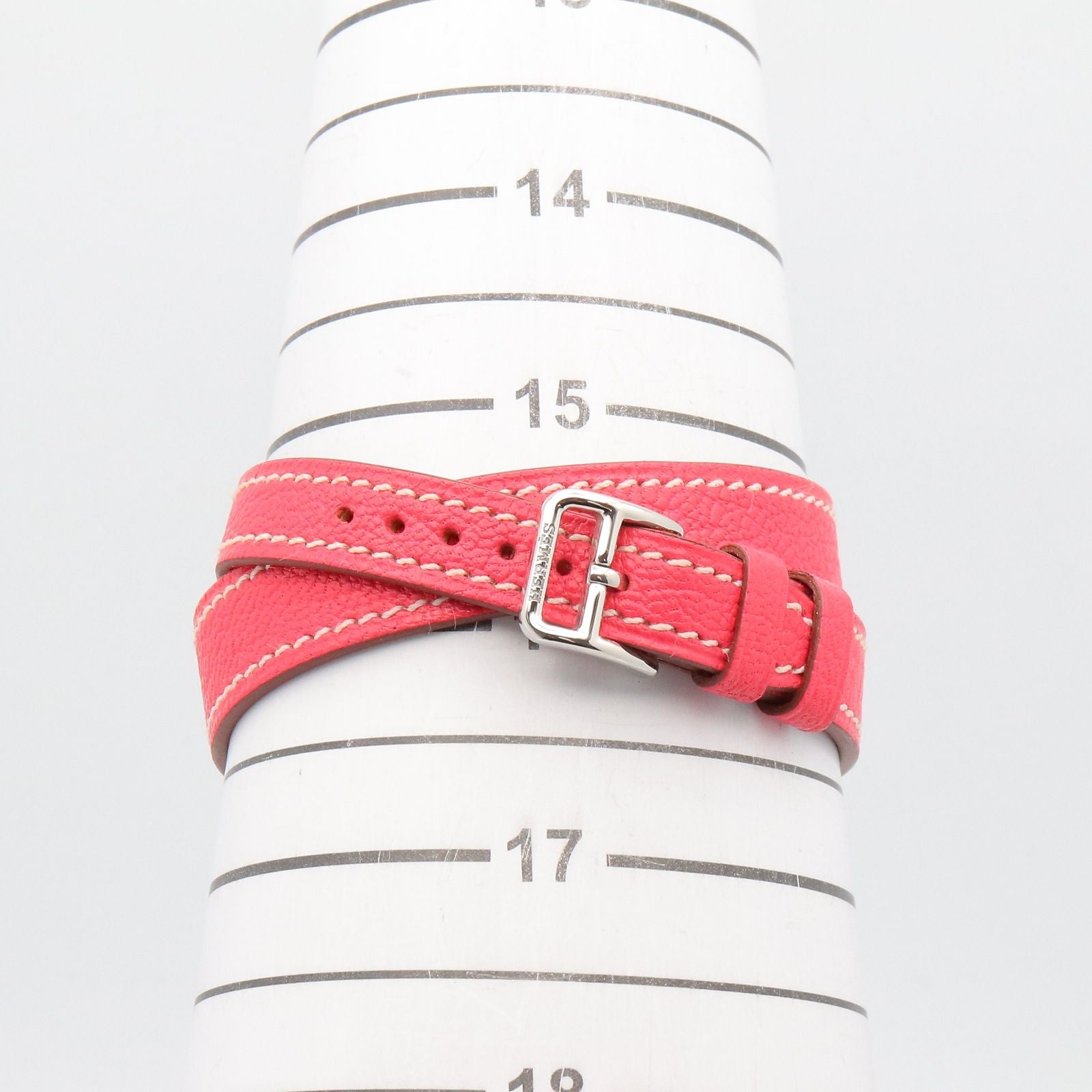 Hermes Watch Mini Double Tour White Stainless Steel Leather — view 8