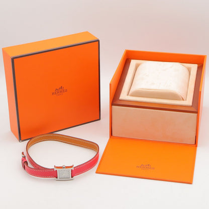 Hermes Watch Mini Double Tour White Stainless Steel Leather — view 9