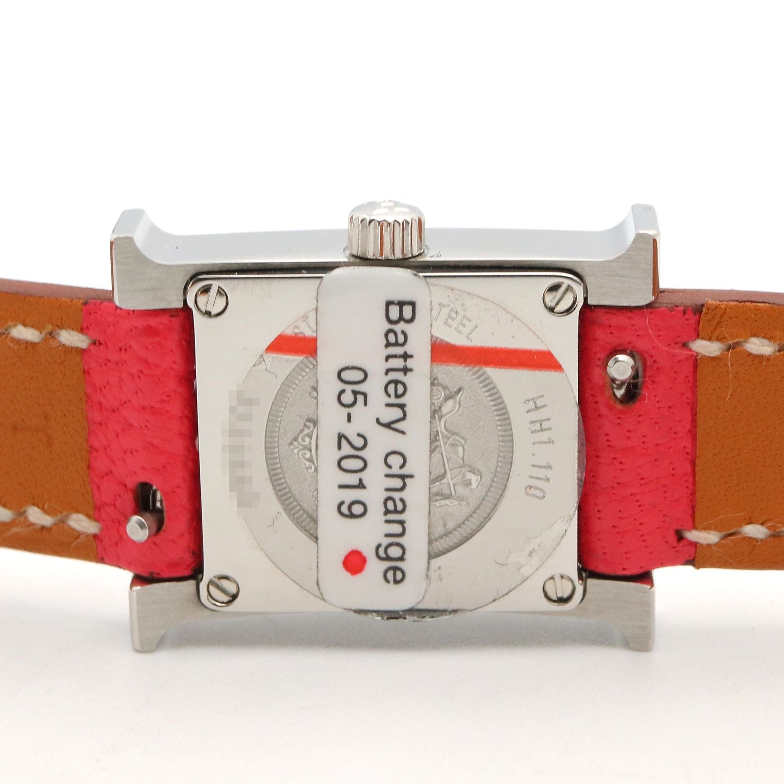 Hermes Watch Mini Double Tour White Stainless Steel Leather — view 6