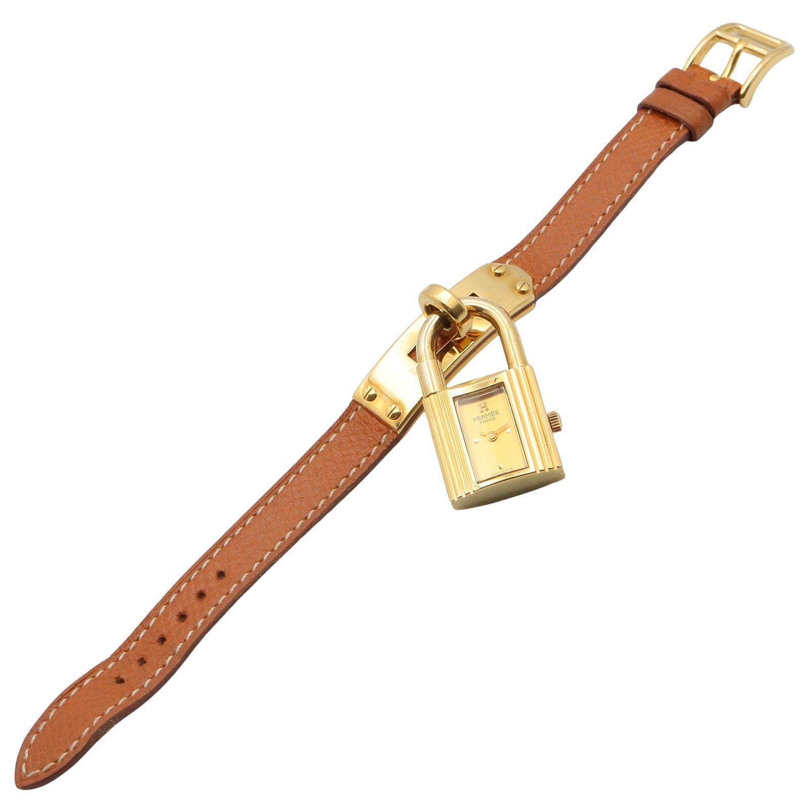 Hermes Watch Kelly Gold Leather — view 3
