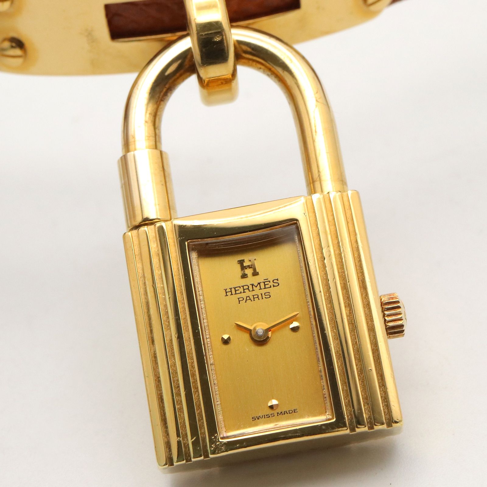 Hermes Watch Kelly Gold Leather — view 9