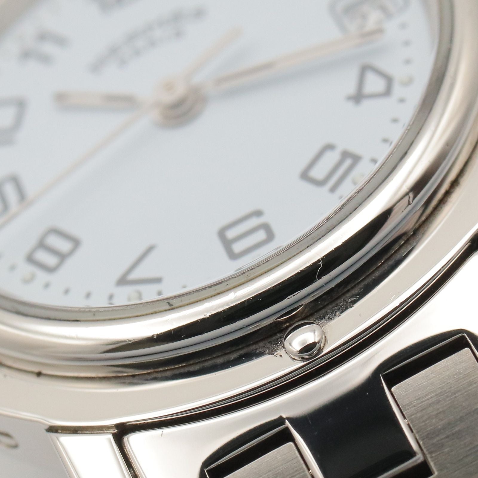 Hermes Watch Clipper White Stainless Steel — view 9
