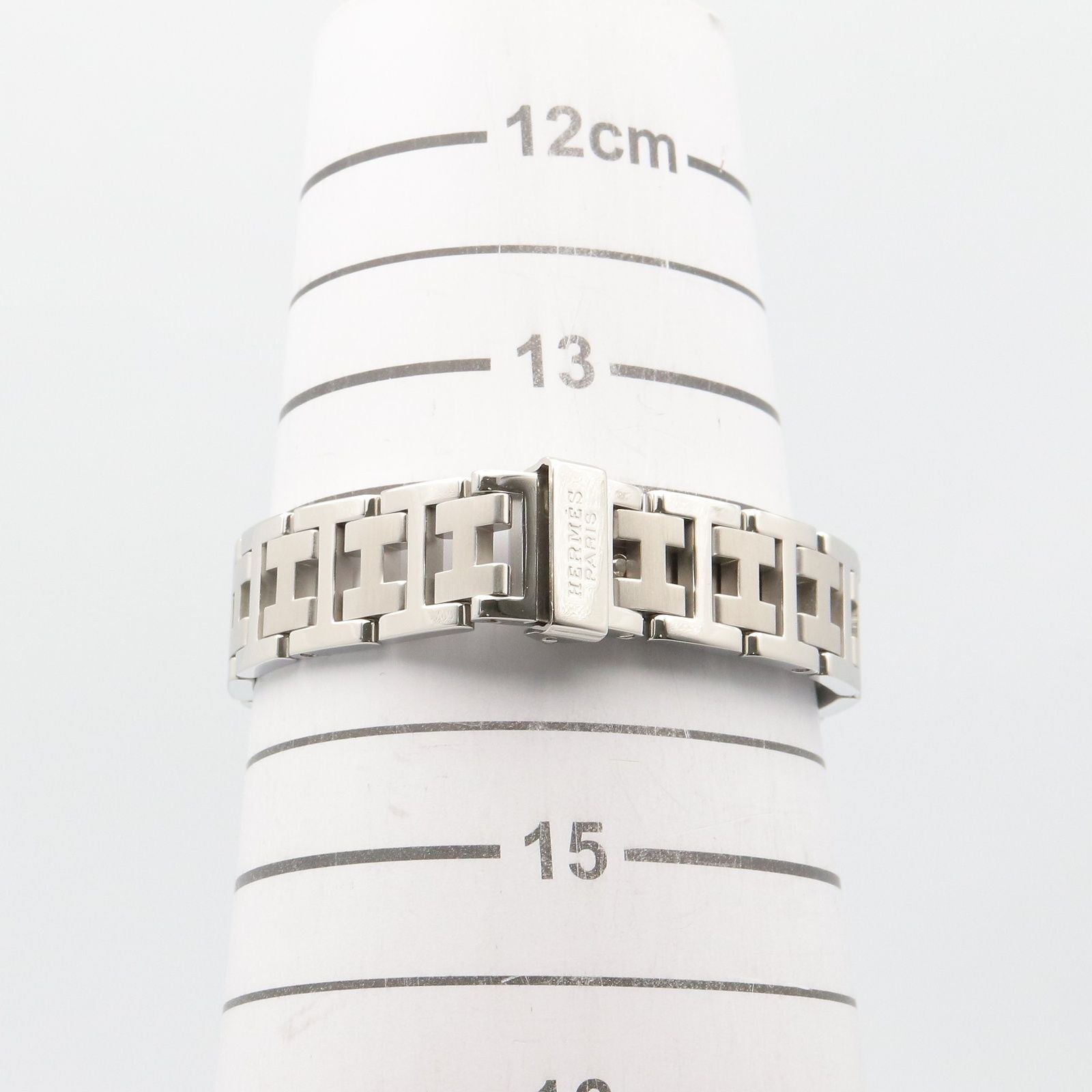 Hermes Watch Clipper White Stainless Steel — view 7