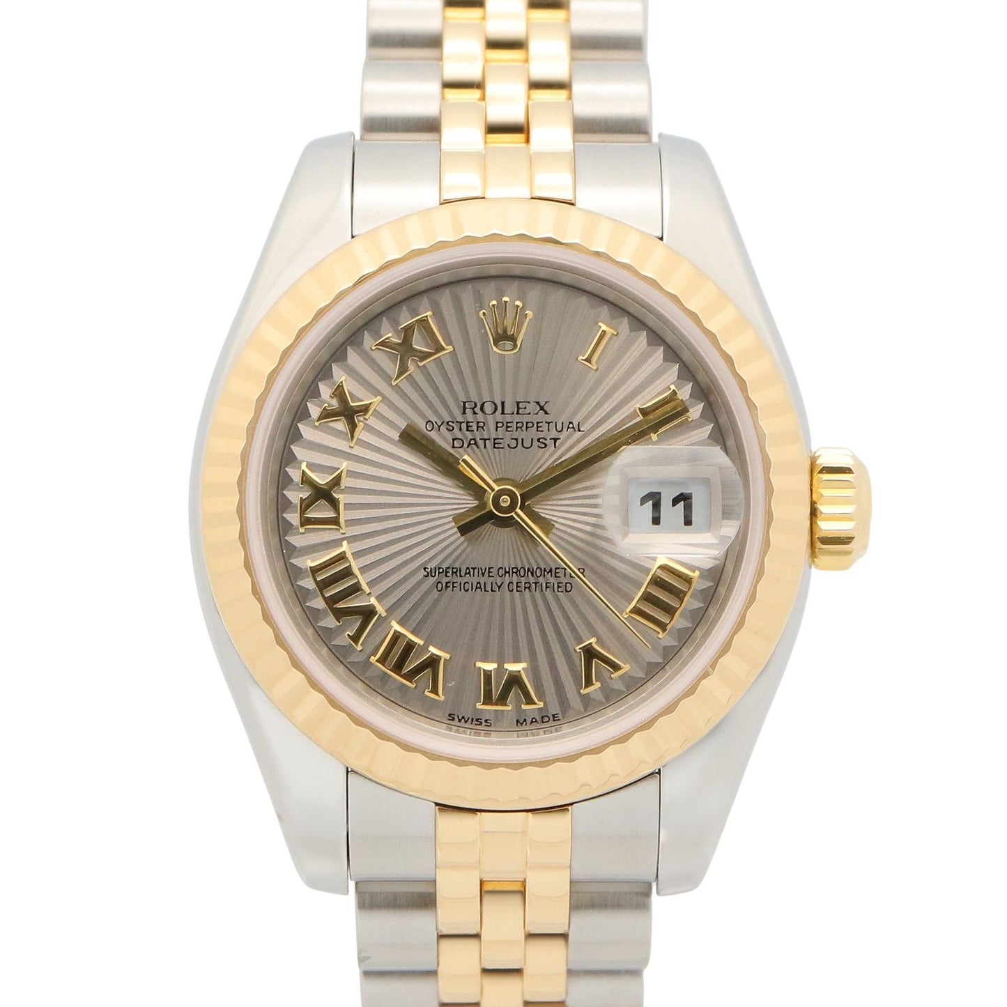 Rolex Watch Datejust No GL Sun RO 18k Stainless Steel