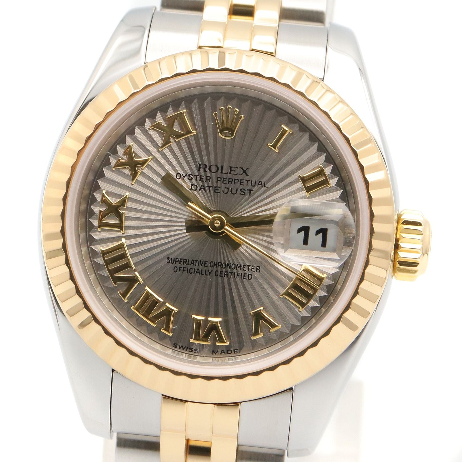 Rolex Watch Datejust No GL Sun RO 18k Stainless Steel — view 3