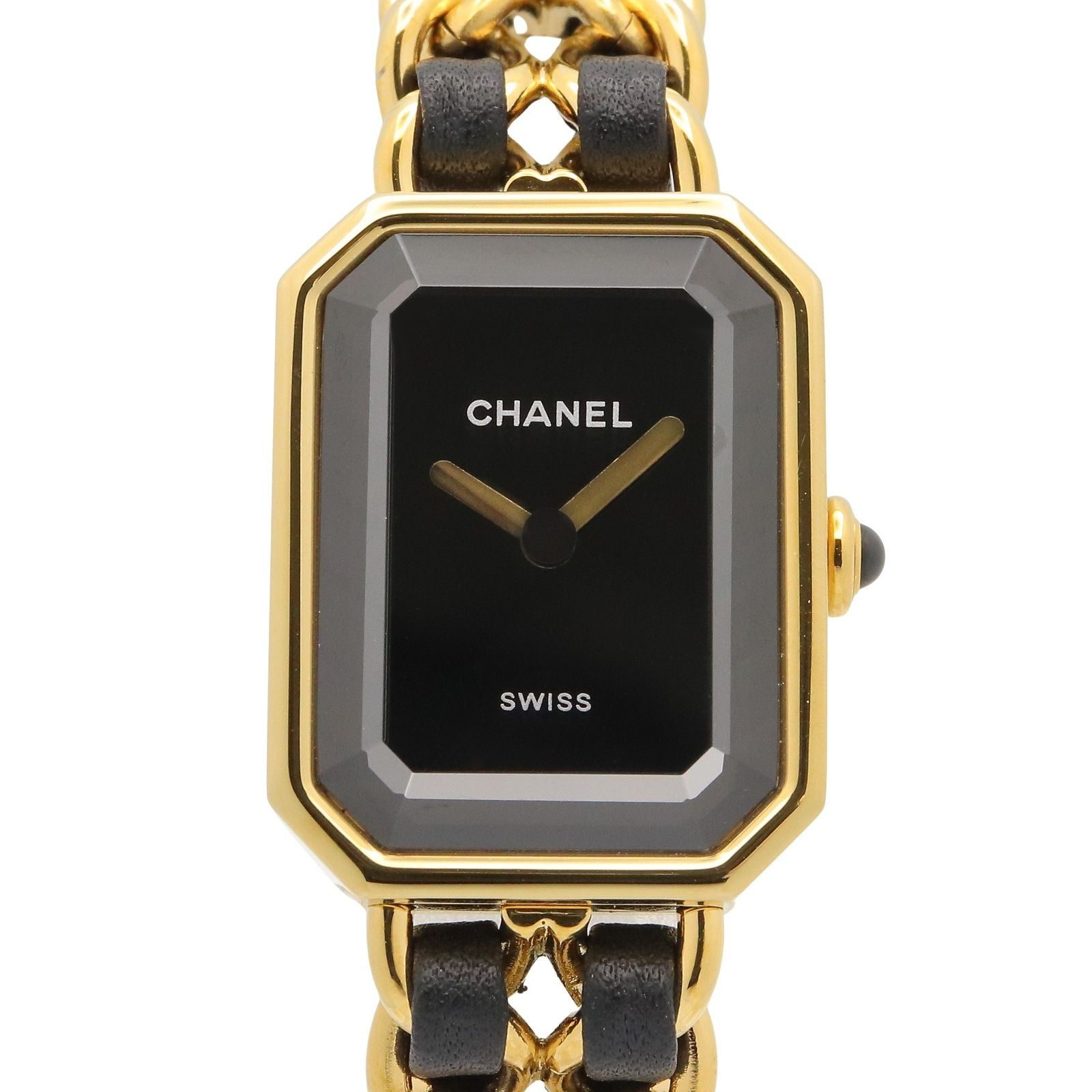Chanel Watch Premiere Original Edition M Black Leather