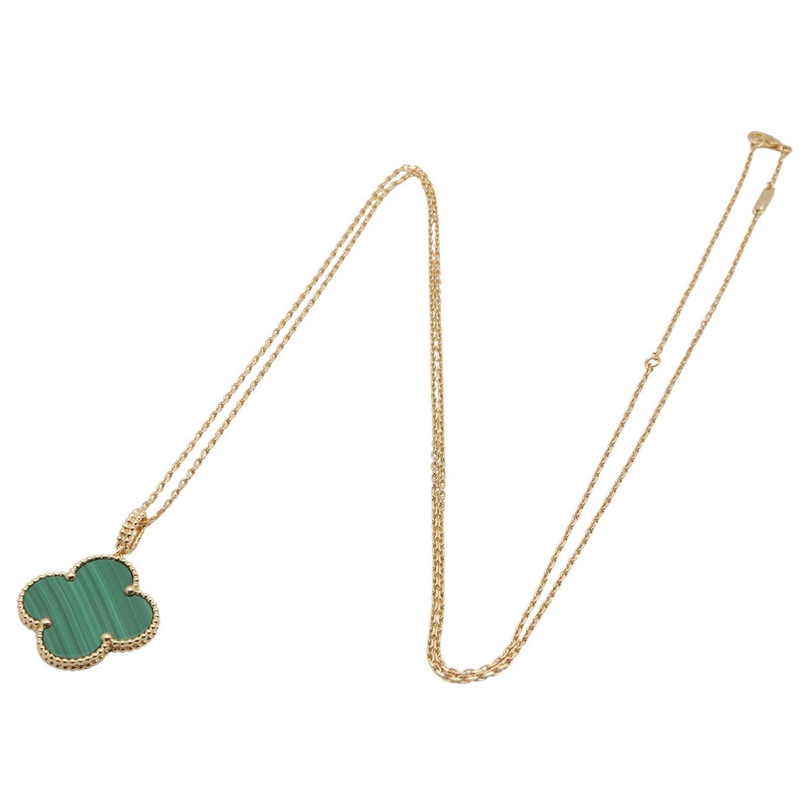 Van Cleef & Arpels Necklace Magic Alhambra Malachite Long 82.5 90 cm 18k — view 2