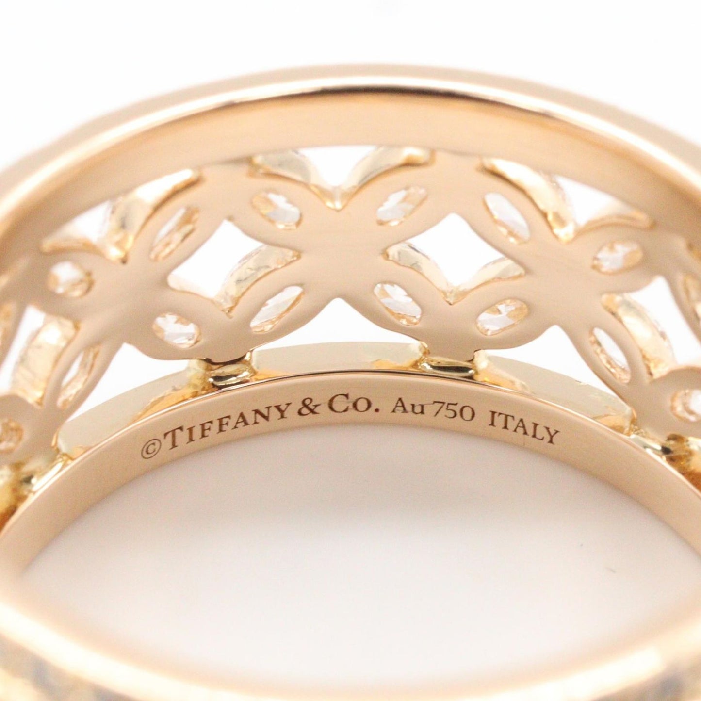 Tiffany & Co Ring Victoria Diamond 18k Pink Gold — view 4