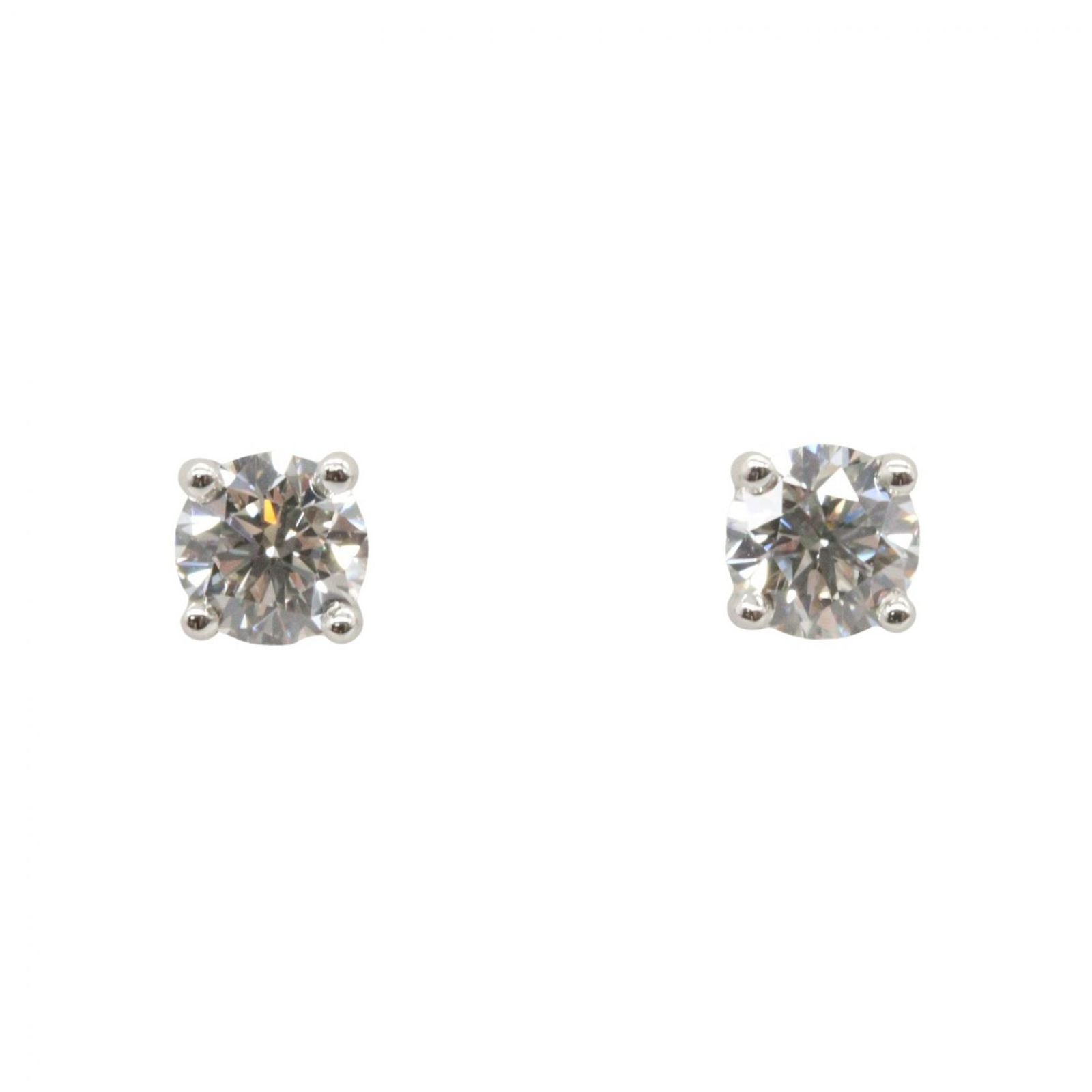 Tiffany & Co Earrings Platinum Diamond Solitaire
