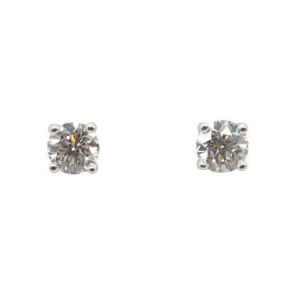 Tiffany & Co Earrings Platinum Diamond Solitaire